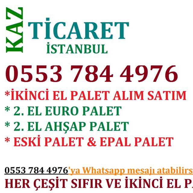 Paletçi, ikinci el palet alım satım, palet alınır